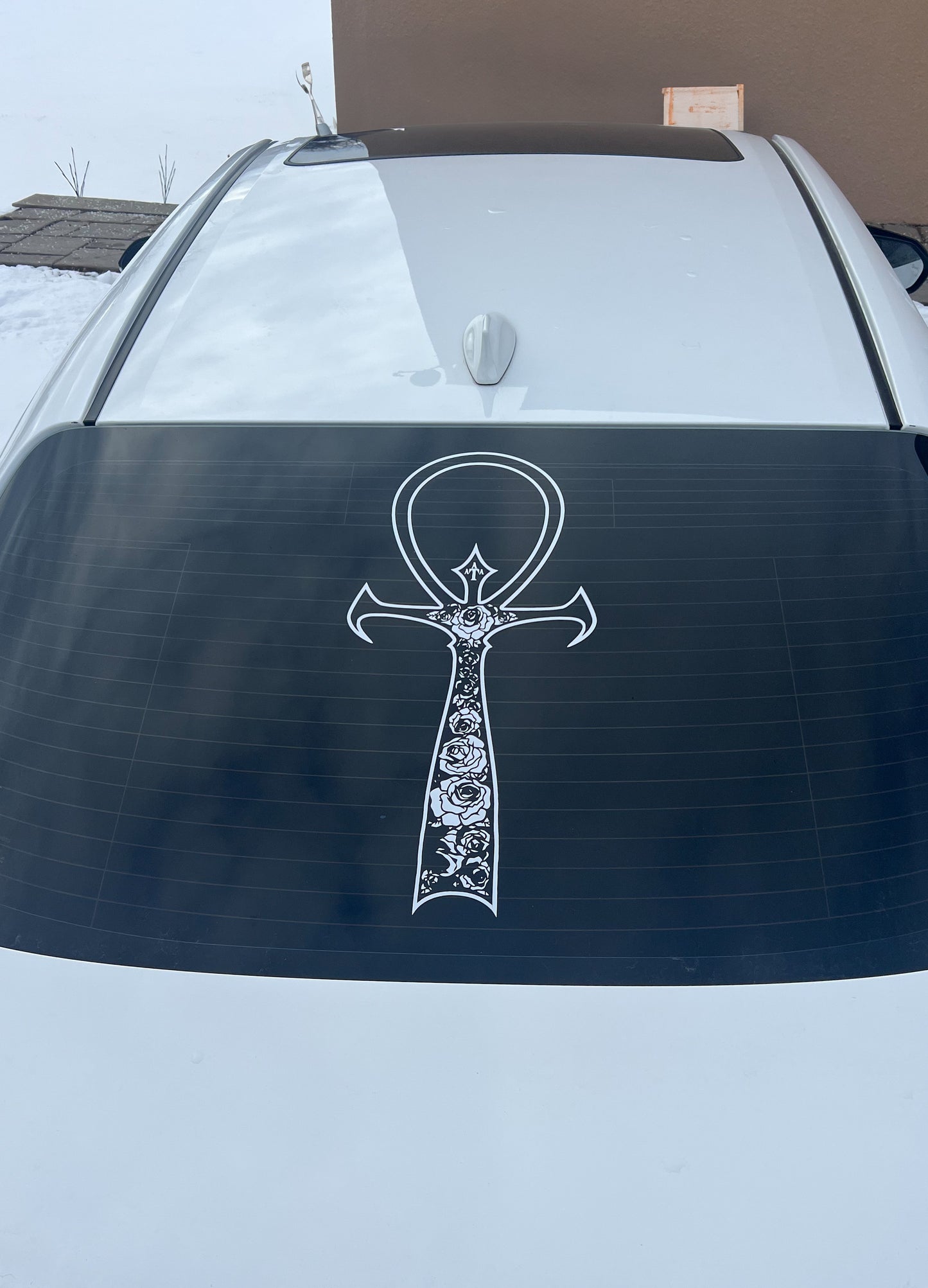 Sacred Ankh window sticker