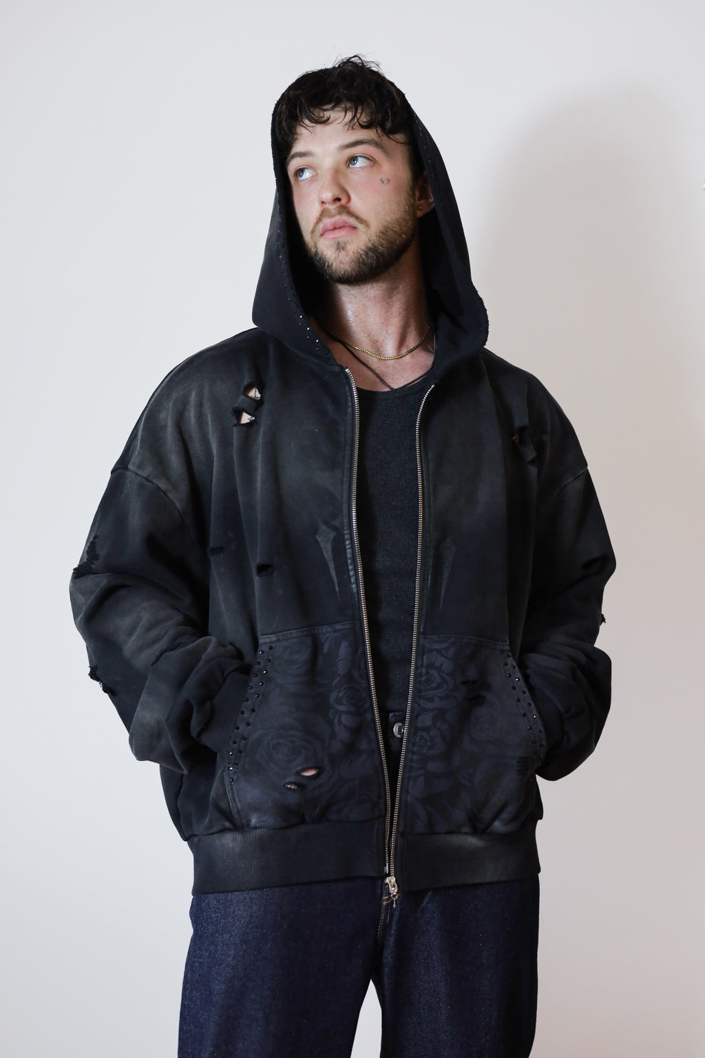 Dark night zip up